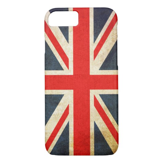  Grunge Union Jack UK FLAG Case-Mate iPhone Case (Achterkant)