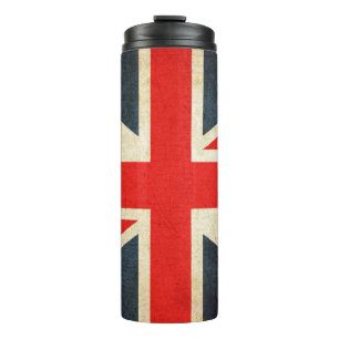 Grunge Union Jack UK FLAG Thermosbeker