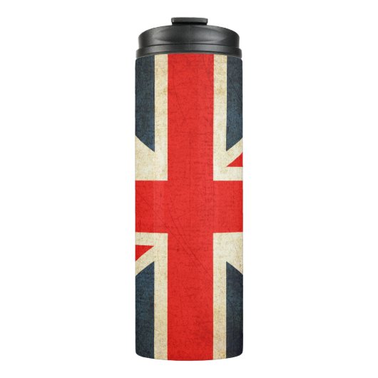 Grunge Union Jack UK FLAG Thermosbeker (Voorkant)