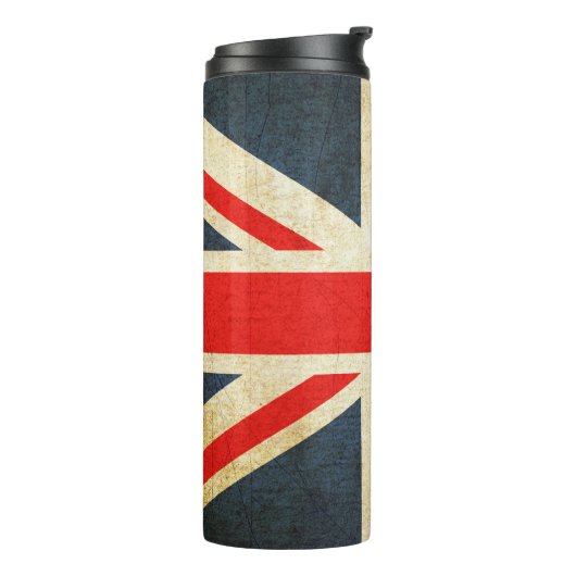  Grunge Union Jack UK FLAG Thermosbeker (Gedraaid links)