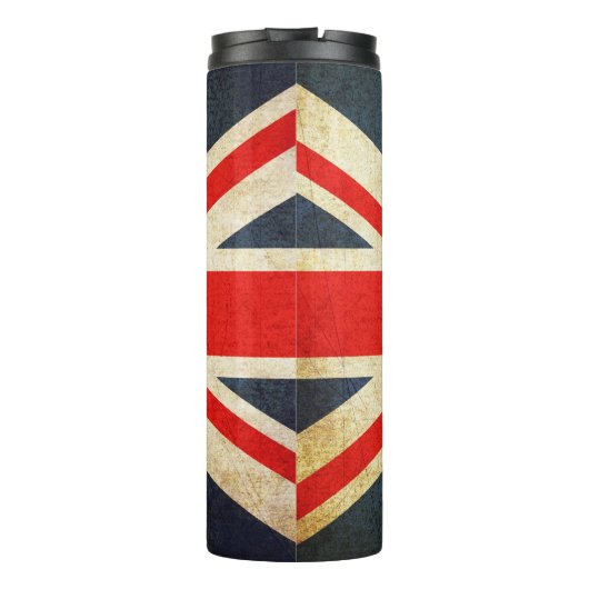  Grunge Union Jack UK FLAG Thermosbeker (Achterkant)