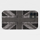 grunge union jack - zwart - wit Case-Mate iPhone case (Achterkant (horizontaal))