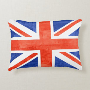 Grunge United Kingdom Flag Accent Kussen