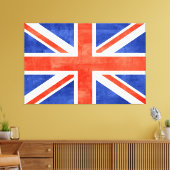 Grunge United Kingdom Flag Canvas Print (Insitu (Woonkamer))