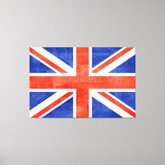Grunge United Kingdom Flag Canvas Print (Voorkant)