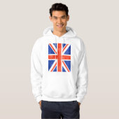 Grunge United Kingdom Flag Hoodie (Voorkant volledig)