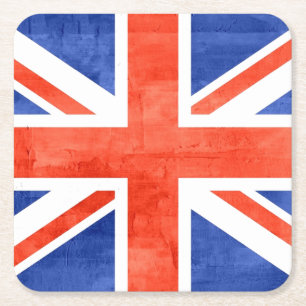 Grunge United Kingdom Flag Kartonnen Onderzetters