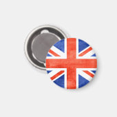 Grunge United Kingdom Flag Magneet (Voorkant / Achterkant)