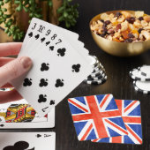Grunge United Kingdom Flag Pokerkaarten (Insitu)