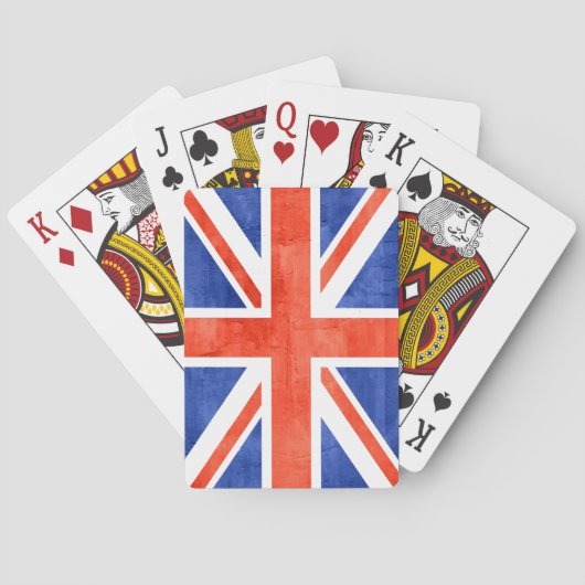 Grunge United Kingdom Flag Pokerkaarten (Achterkant)