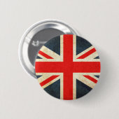 Grunge United Kingdom Flag Ronde Button 5,7 Cm (Voorkant /achterkant)
