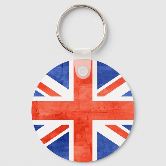 Grunge United Kingdom Flag Sleutelhanger (Voorkant)