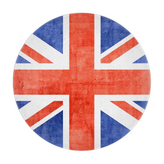 Grunge United Kingdom Flag Snijplank (Voorkant)