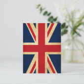 Grunge United Kingdom Flag Union Jack Briefkaart (Staand voorkant)