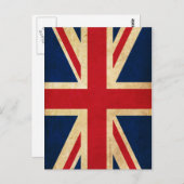 Grunge United Kingdom Flag Union Jack Briefkaart (Voorkant / Achterkant)