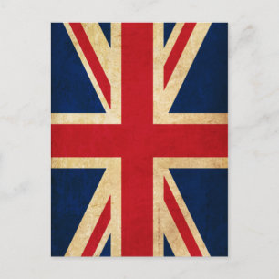 Grunge United Kingdom Flag Union Jack Briefkaart