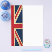  Grunge United Kingdom Flag Union Jack Flyer (Enkel)