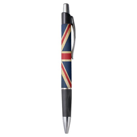Grunge United Kingdom Flag Union Jack Pen (Achterkant (Verticaal))