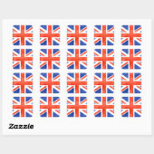 Grunge United Kingdom Flag Vierkante Sticker (Vel)