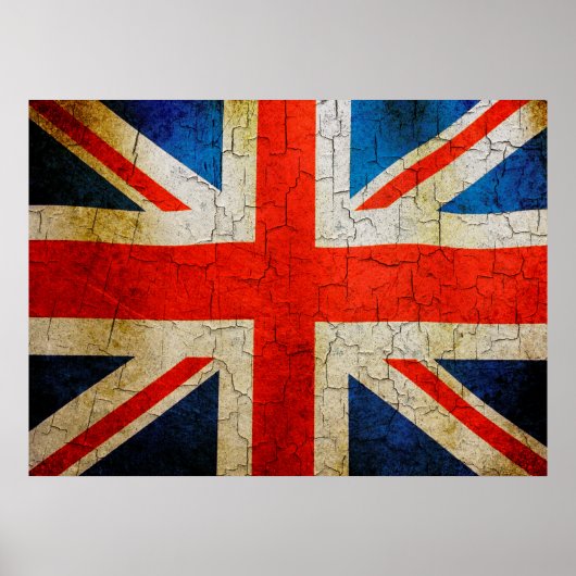 Grunge United Kingdom Poster (Voorkant)