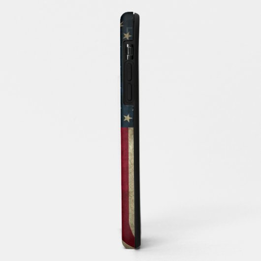 Grunge US Flag Case-Mate iPhone Case (Achterkant/links)