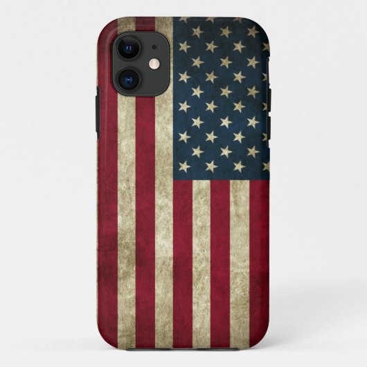 Grunge US Flag Case-Mate iPhone Case (Achterkant)