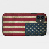 Grunge US Flag Case-Mate iPhone Case (Achterkant (horizontaal))
