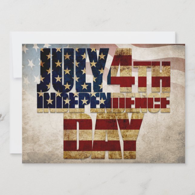Grunge USA 4 juli Onafhankelijkheids Grafisch (Voorkant)