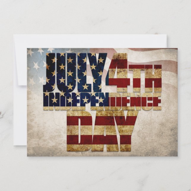 Grunge USA 4 juli Onafhankelijkheids Grafisch (Voorkant)