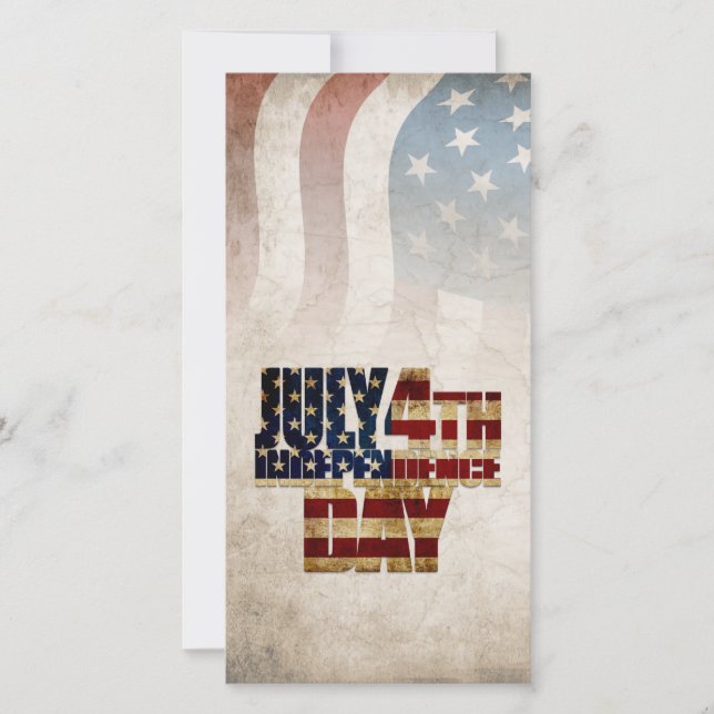 Grunge USA 4 juli Onafhankelijkheids Grafisch (Voorkant)