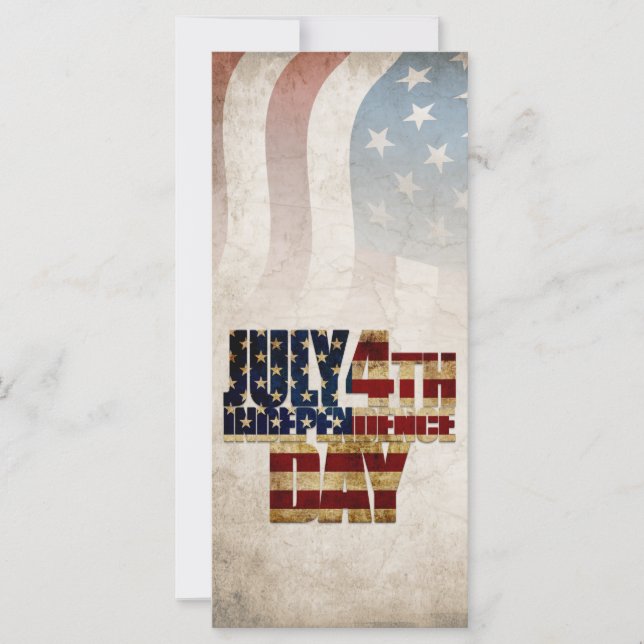 Grunge USA 4 juli Onafhankelijkheids Grafisch (Voorkant)