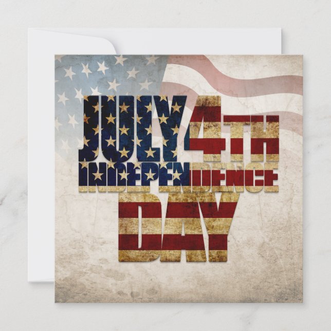 Grunge USA 4 juli Onafhankelijkheids Grafisch (Voorkant)