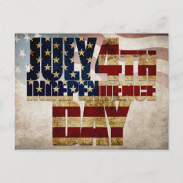 Grunge USA 4 juli Onafhankelijkheids Grafisch Briefkaart