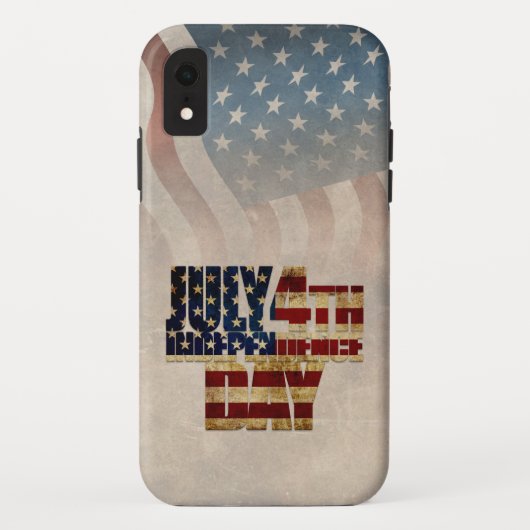 Grunge USA 4 juli Onafhankelijkheids Grafisch Case-Mate iPhone Case (Achterkant)
