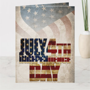Grunge USA 4 juli Onafhankelijkheids Grafisch Kaart