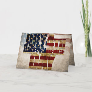 Grunge USA 4 juli Onafhankelijkheids Grafisch Kaart