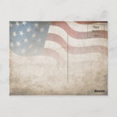 Grunge USA 4 juli Onafhankelijkheidsgrafisch Briefkaart (Achterkant)