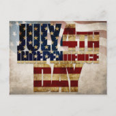 Grunge USA 4 juli Onafhankelijkheidsgrafisch Briefkaart (Voorkant)