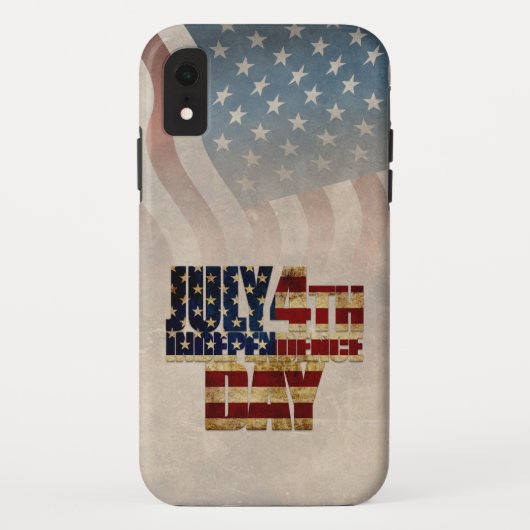 Grunge USA 4 juli Onafhankelijkheidsgrafisch Case-Mate iPhone Case (Achterkant)
