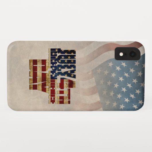 Grunge USA 4 juli Onafhankelijkheidsgrafisch Case-Mate iPhone Case (Achterkant (horizontaal))