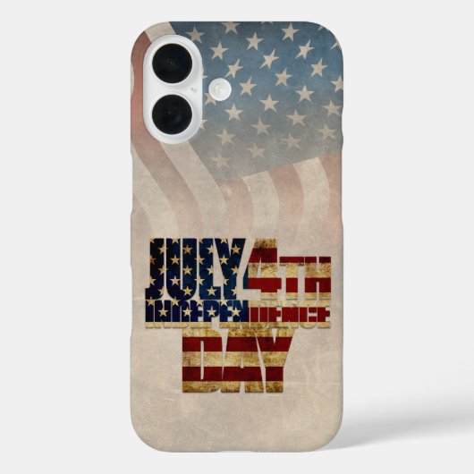 Grunge USA 4 juli Onafhankelijkheidsgrafisch Case-Mate iPhone Case (Achterkant)