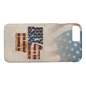 Grunge USA 4 juli Onafhankelijkheidsgrafisch Case-Mate iPhone Case (Achterkant (Horizontaal))