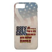 Grunge USA 4 juli Onafhankelijkheidsgrafisch Case-Mate iPhone Case (Achterkant)