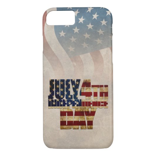 Grunge USA 4 juli Onafhankelijkheidsgrafisch Case-Mate iPhone Case (Achterkant)