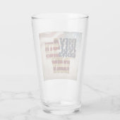 Grunge USA 4 juli Onafhankelijkheidsgrafisch Glas (Achterkant)