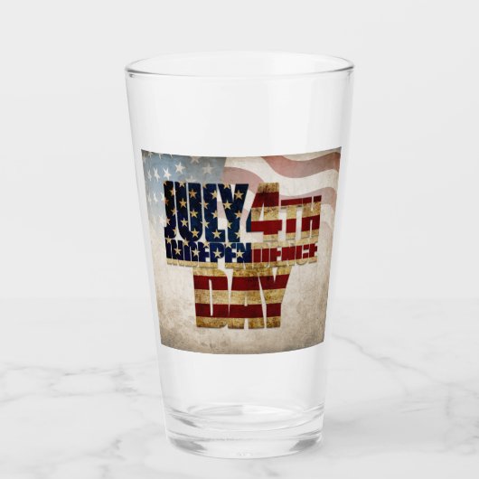 Grunge USA 4 juli Onafhankelijkheidsgrafisch Glas (Voorkant)