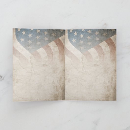 Grunge USA 4 juli Onafhankelijkheidsgrafisch Kaart (Binnen)