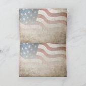 Grunge USA 4 juli Onafhankelijkheidsgrafisch Kaart (Binnen)