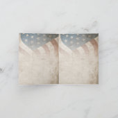 Grunge USA 4 juli Onafhankelijkheidsgrafisch Kaart (Binnen)