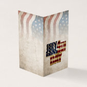 Grunge USA 4 juli Onafhankelijkheidsgrafisch Kaart (Buitenkant)